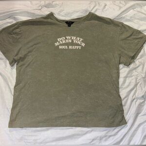 Medium Light Green J for Justify women’s crop top